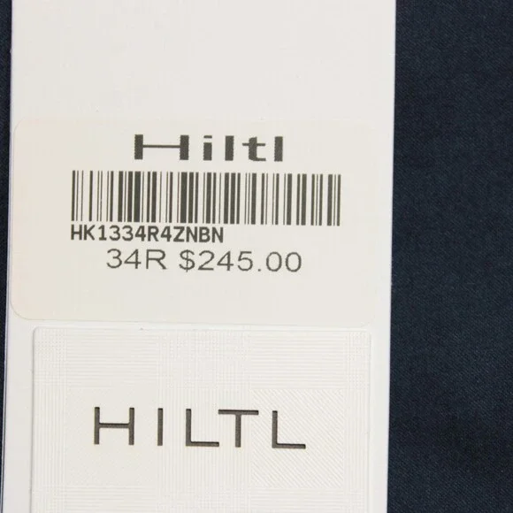 Hiltl NWT Chinos / Casual Pants Size 34 US Dayne In Solid Blue Cotton Blend